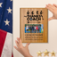 Thanks Coach Cross Country Plaque - Photo Upload & Text