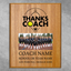 Softball Coach Appreciation Plaque – Personalized Team Thank You Award