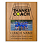 Tennis Coach Appreciation Plaque – Personalized Team Thank You Award