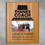 Track & Field Coach Appreciation Plaque – Personalized Team Thank You Award