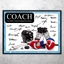 Ice Hockey Coach Signature Plaque  – Team Autograph Gift
