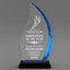 Company Name - Employee Of The Year - Blue Flame Acrylic Award 9"