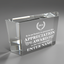 Appreciation Award - Clear Crystal Glass Facet Rectangular Award