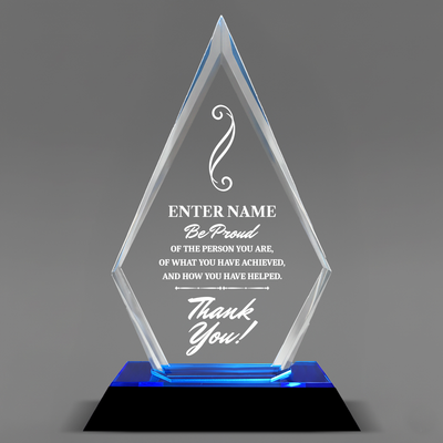 Be Proud Of The Person You Are - Blue Arrow Acrylic