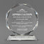 Appreciation Awards - Crystal Glass Octagon Award - Personalize Online - Choose From 5 Designs