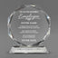 Employee Appreciation Awards - Crystal Glass Octagon Award - Personalize Online - Choose From 5 Designs