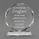 Employee Appreciation Awards - Crystal Glass Octagon Award - Personalize Online - Choose From 5 Designs