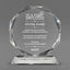 Employee Appreciation Awards - Crystal Glass Octagon Award - Personalize Online - Choose From 5 Designs