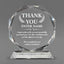 Thank You Awards - Crystal Glass Octagon Award - Personalize Online - Choose From 5 Designs