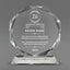 Long Service Awards - Crystal Glass Octagon Award - Personalize Online - Choose From 5 Designs