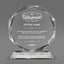 Retirement Awards - Crystal Glass Octagon Award - Personalize Online - Choose From 5 Designs