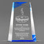 Retirement Awards - Blue Facet Wedge Awards - Personalize Online - Choose From 5 Designs