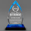 Retirement Awards - Acrylic Blue Oval Award - Personalize Online - Choose From 5 Designs