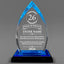 Long Service Awards -  Acrylic Blue Oval Award - Personalize Online - Choose From 5 Designs