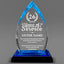 Long Service Awards -  Acrylic Blue Oval Award - Personalize Online - Choose From 5 Designs