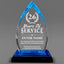 Long Service Awards -  Acrylic Blue Oval Award - Personalize Online - Choose From 5 Designs