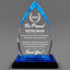 Thank You Awards - Acrylic Blue Oval Award - Personalize Online - Choose From 5 Designs