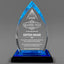 Appreciation Awards -  Acrylic Blue Oval Award - Personalize Online - Choose From 5 Designs