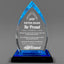 Appreciation Awards -  Acrylic Blue Oval Award - Personalize Online - Choose From 5 Designs