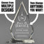 Long Service Awards -  Optic Crystal Arrowhead Award - Personalize Online - Choose From 5 Designs
