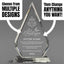 Employee Appreciation Awards - Optic Crystal Arrowhead Award - Personalize Online - Choose From 5 Designs