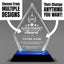 Achievement Awards - Blue Arrow Acrylic  Award - Personalize Online - Choose From 5 Designs