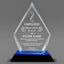 Employee Appreciation Awards - Blue Arrow Acrylic Award - Personalize Online - Choose From 5 Designs