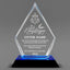 Employee Appreciation Awards - Blue Arrow Acrylic Award - Personalize Online - Choose From 5 Designs