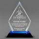 Long Service Awards - Blue Arrow Acrylic Award - Personalize Online - Choose From 5 Designs
