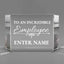 Employee Appreciation Awards - Clear Crystal Facet Block Awards - Personalize Online - Choose From 5 Designs