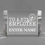 Employee Appreciation Awards - Clear Crystal Facet Block Awards - Personalize Online - Choose From 5 Designs