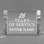Long Service Awards - Clear Crystal Facet Block Awards - Personalize Online - Choose From 5 Designs