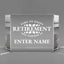 Retirement Awards - Clear Crystal Facet Block Awards - Personalize Online - Choose From 5 Designs