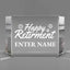 Retirement Awards - Clear Crystal Facet Block Awards - Personalize Online - Choose From 5 Designs