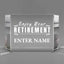 Retirement Awards - Clear Crystal Facet Block Awards - Personalize Online - Choose From 5 Designs