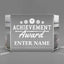 Achievement Awards - Clear Crystal Facet Block Awards - Personalize Online - Choose From 5 Designs