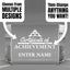 Achievement Awards - Clear Crystal Facet Block Awards - Personalize Online - Choose From 5 Designs