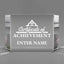 Achievement Awards - Clear Crystal Facet Block Awards - Personalize Online - Choose From 5 Designs