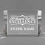 Achievement Awards - Clear Crystal Facet Block Awards - Personalize Online - Choose From 5 Designs