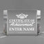 Achievement Awards - Clear Crystal Facet Block Awards - Personalize Online - Choose From 5 Designs