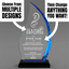 Employee Appreciation Awards - Blue Flame Awards - Personalize Online - Choose From 5 Designs
