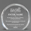 Employee Appreciation Awards - Clear Round Acrylic Awards - Personalize Online - Choose From 5 Designs