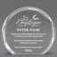 Employee Appreciation Awards - Clear Round Acrylic Awards - Personalize Online - Choose From 5 Designs
