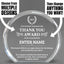 Thank You Awards - Clear Round Acrylic Awards - Personalize Online – Choose From 5 Designs