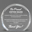 Thank You Awards - Clear Round Acrylic Awards - Personalize Online – Choose From 5 Designs