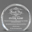 Thank You Awards - Clear Round Acrylic Awards - Personalize Online – Choose From 5 Designs