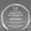 Thank You Awards - Clear Round Acrylic Awards - Personalize Online – Choose From 5 Designs