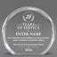 Long Service Awards - Clear Round Acrylic Awards - Personalize Online – Choose From 5 Designs