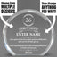 Long Service Awards - Clear Round Acrylic Awards - Personalize Online – Choose From 5 Designs