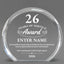 Long Service Awards - Clear Round Acrylic Awards - Personalize Online – Choose From 5 Designs